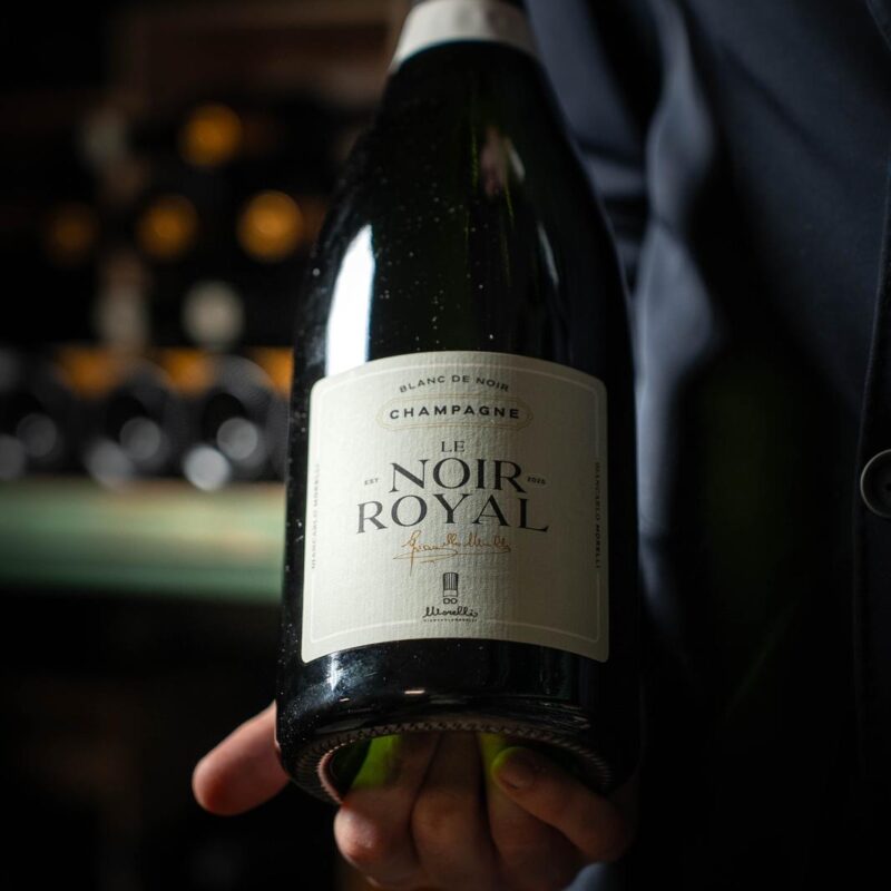"LE NOIR ROYAL" CHAMPAGNE BY MORELLI - MAGNUM ASTUCCIO IN LEGNO