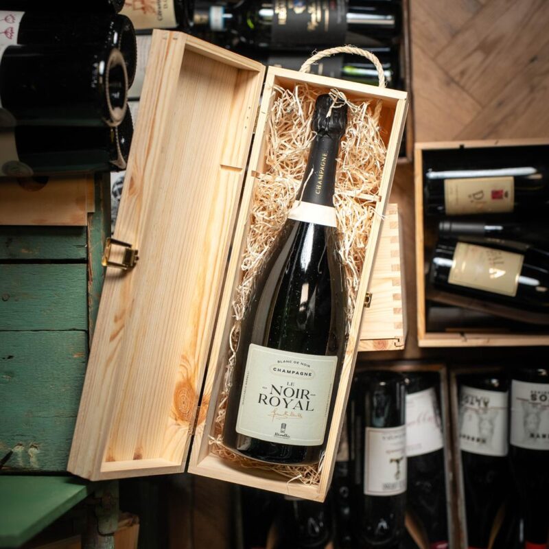 "LE NOIR ROYAL" CHAMPAGNE BY MORELLI - MAGNUM ASTUCCIO IN LEGNO